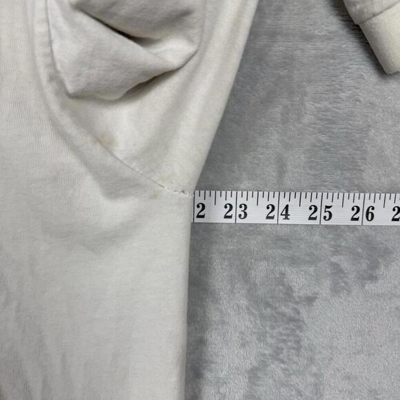 Vintage 90s Nike Center Swoosh White Long Sleeve T-Shirt Men Sz M Canada Made - Picture 9 of 11